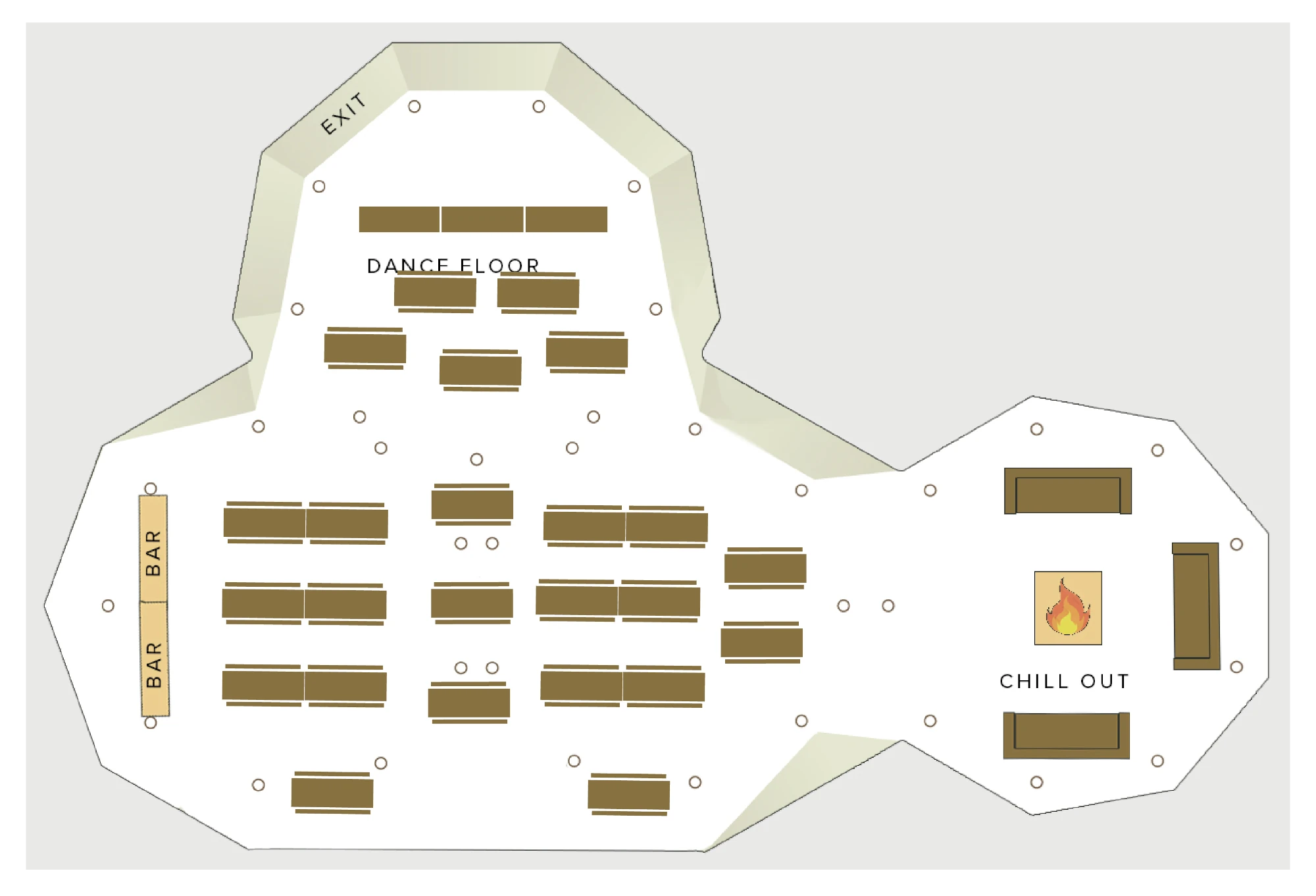 Tipi Floorplans No marking_150 Pax Dancefloor